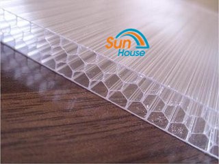 10 years quality warranty polycarbonate honeycomb core panels